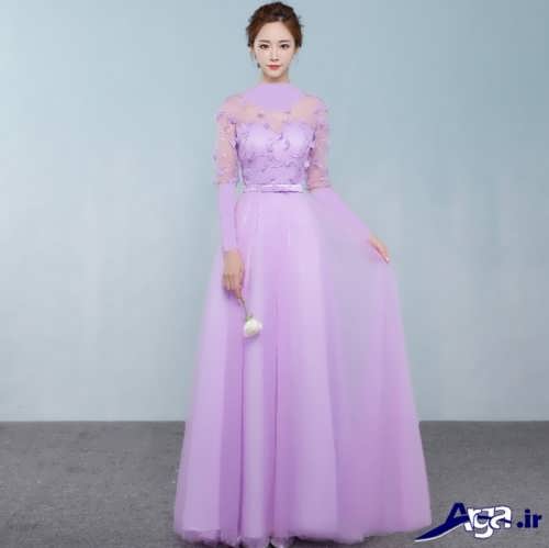 مدل لباس مجلسی دخترانه بلند کره ای 2015