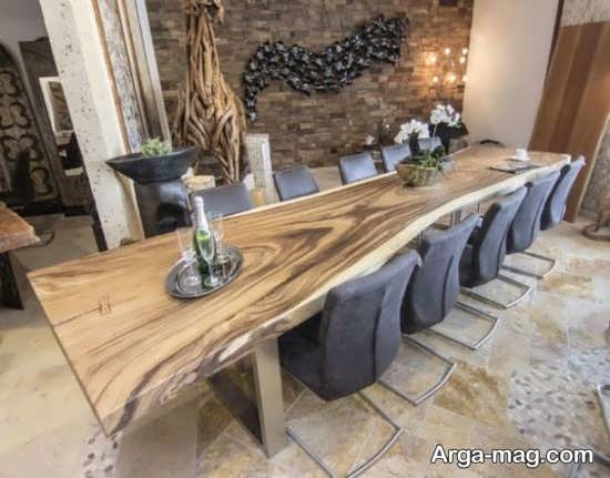 میز و صندلی روستیک برای طراحی جالب منزل