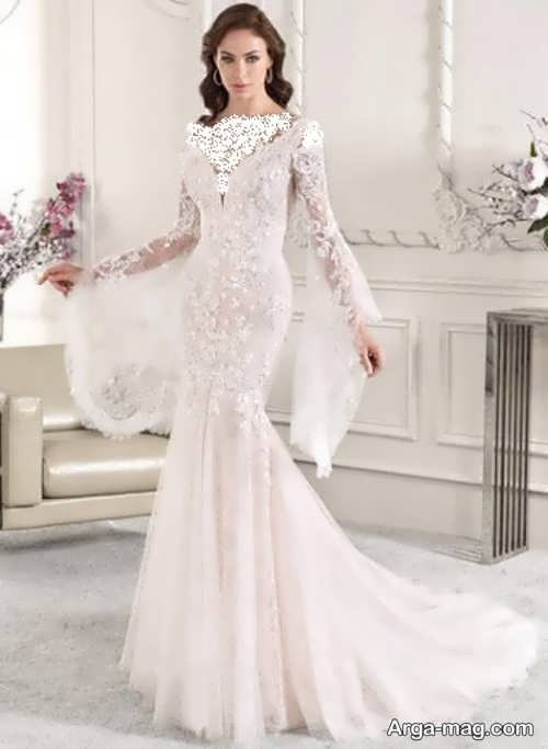 جدیدترین مدل لباس عروس آستین بلند