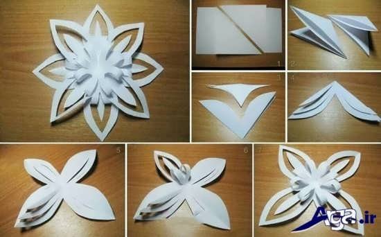 ساختن گل شیک کاغذی و جالب