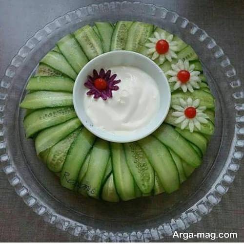 تزیینات و سفره آریی سالاد ساده