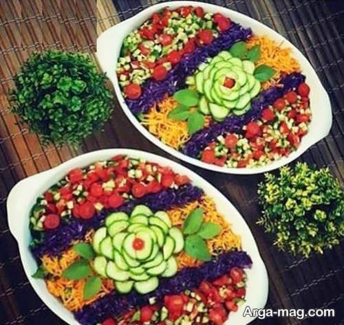 جدیدترین تزیین سالاد ساده