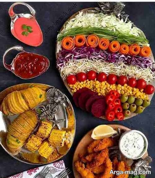 مدل تزیینات سالاد ساده