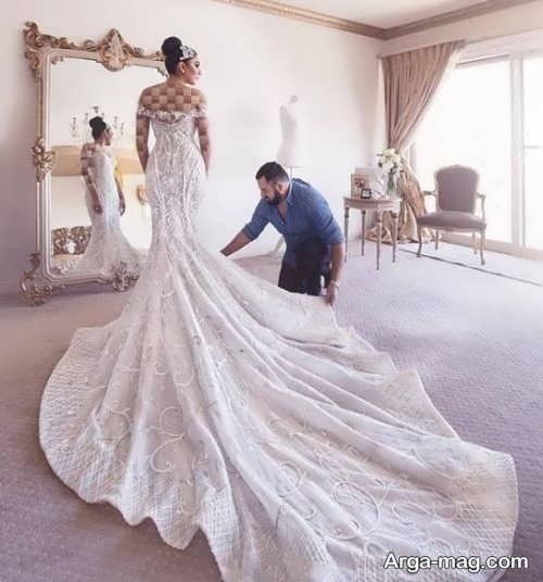 مدل لباس عروس فرانسوی شیک و جذاب برای عروس خانم های ایرانی