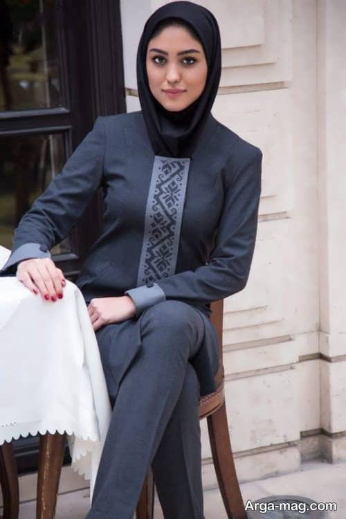مدلی شیک از مانتوی کتی اداری
