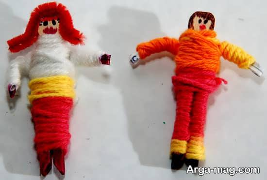 مدل زیبا و جدید عروسک کاموایی 