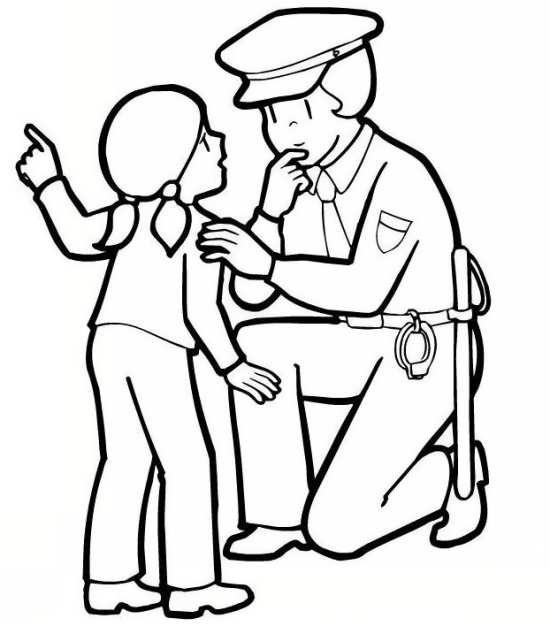 نقاشی کودک و پلیس 
