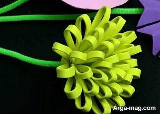 مدل کاردستی گل با کاغذ رنگی