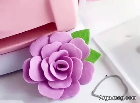 ایده گلسازی با کاغذ رنگی و فوم