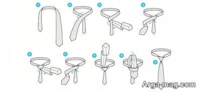 روش بستن کراوات