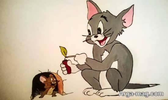انواع نقاشی موش و گربه