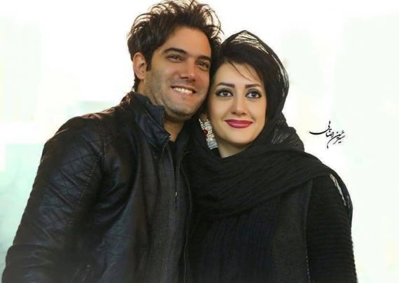 عکس امیر علی نبویان و همسرش