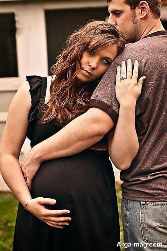عکس بارداری با همسر
