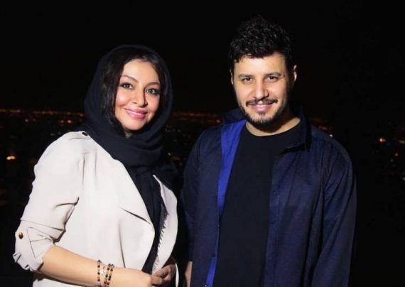 جواد عزتی و همسرش در کنسرت بانی