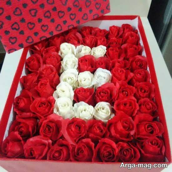 طراحی جعبه گل با حروف