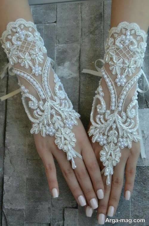 مدل دستکش عروس خاص