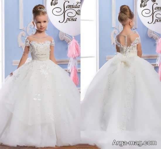 مدل لباس عروس دخترانه شیک جدید