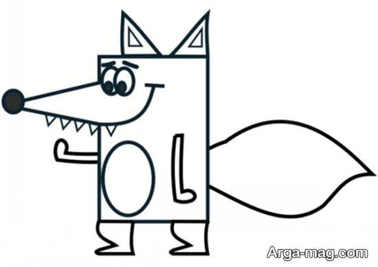 طراحی روباه کارتونی