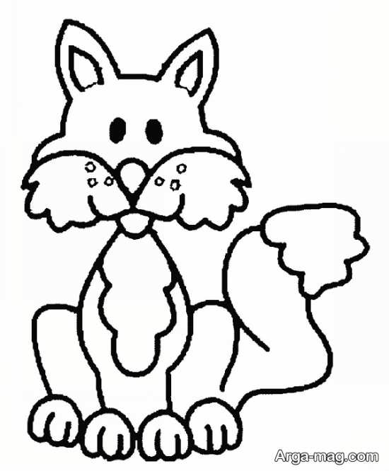 نقاشی روباه برای بچه ها