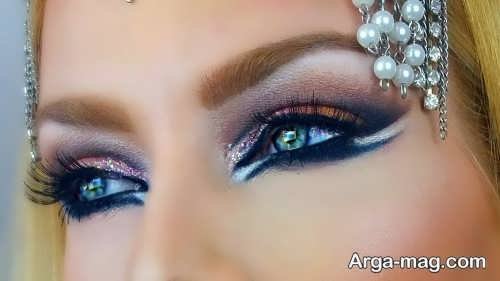 مدل آرایش چشم شیک عربی 