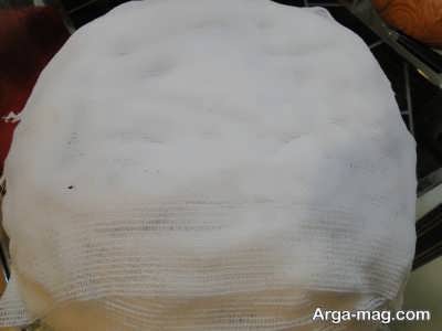 پارچه نخی روی بذر شاهی