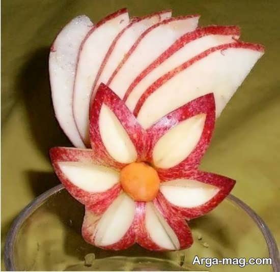 خاص ترین مدل های میوه آرایی سیب