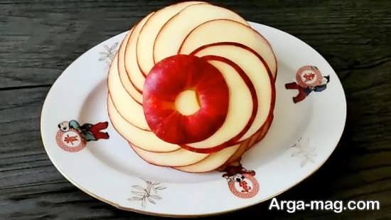تزئین سیب به شکل زیبا