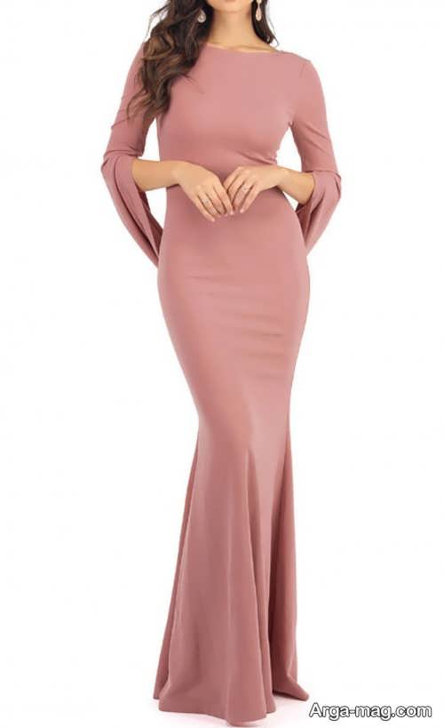 مدل لباس بلند ریون گلدار