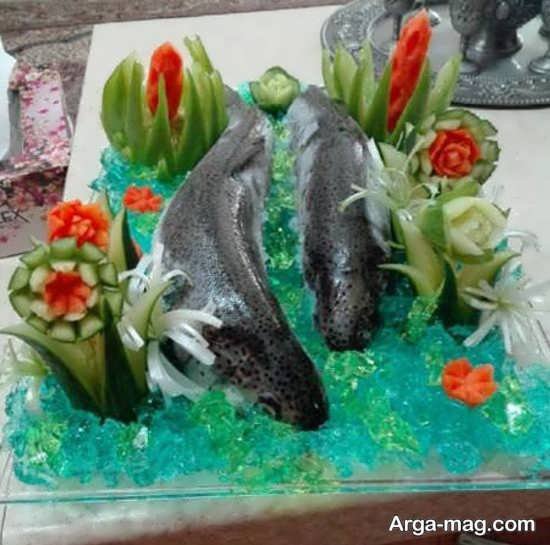 تزیینات زیبای ماهی یخچال عروس