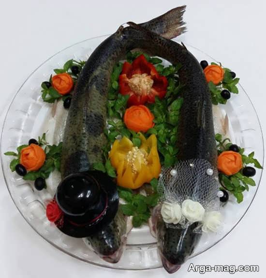 تزیینات شیک ماهی یخچال عروس