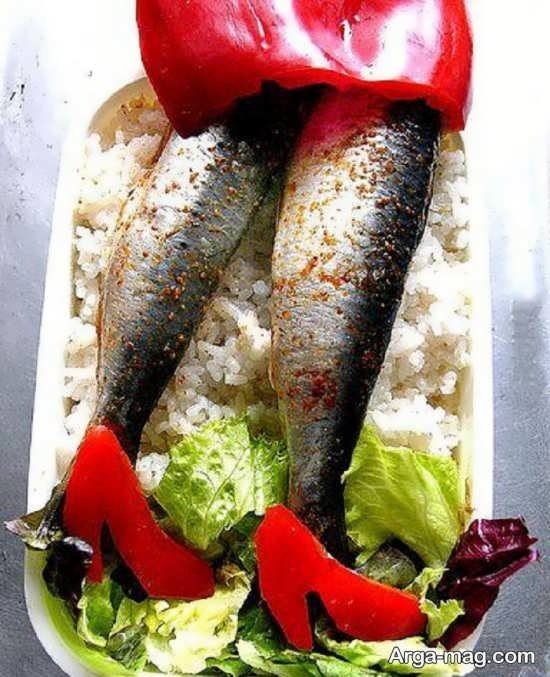تزیین فوق العاده ماهی برای یخچال عروس