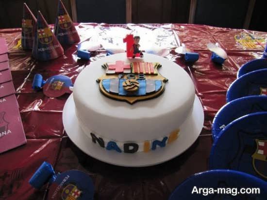 طراحی کیک تولد با تم بارسلونا