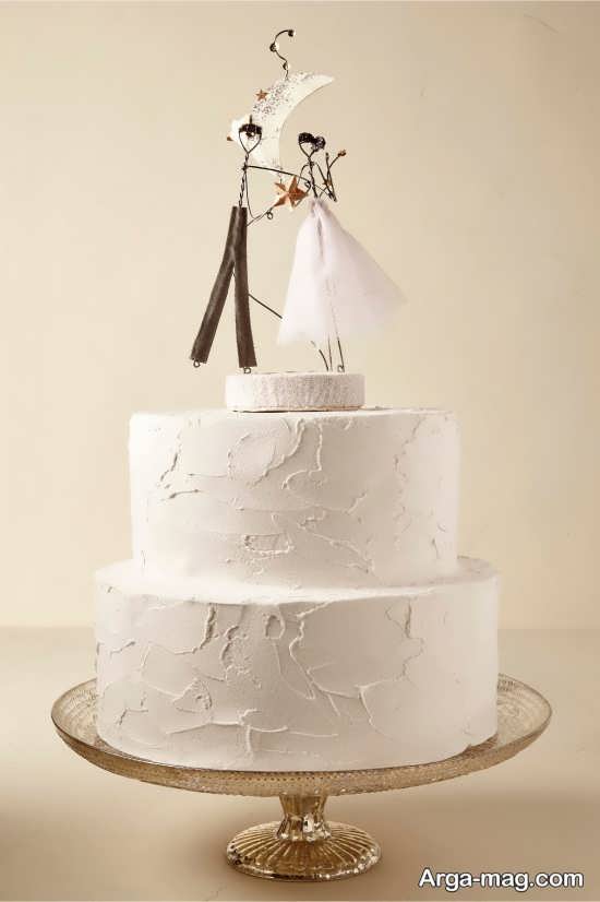 تزیین ساده کیک عروسی 