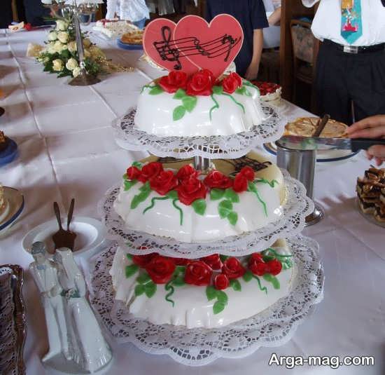 تزیین کیک عروسی با روش های جالب 