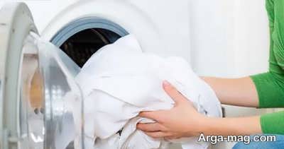 شستن پرده با کمک لباسشویی 