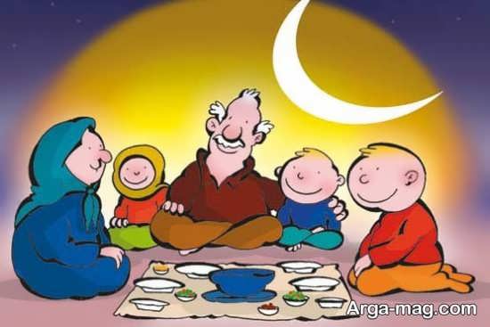 نقاشیهای دوست داشتنی ماه رمضان