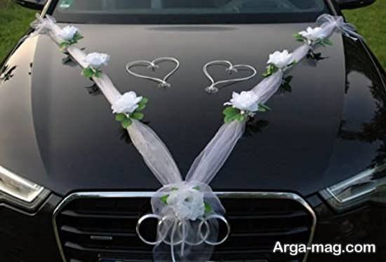 تزیین جالب ماشین عروس با تور 