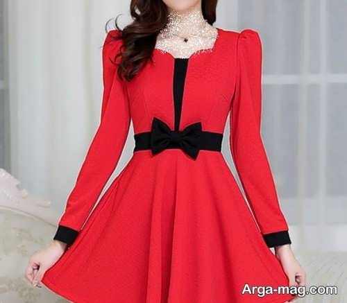 شیک ترین مدل لباس مجلسی قرمز
