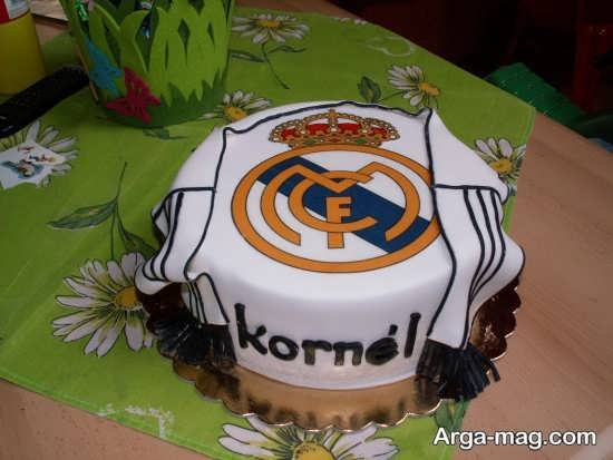 طراحی کیک با تم رئال مادرید
