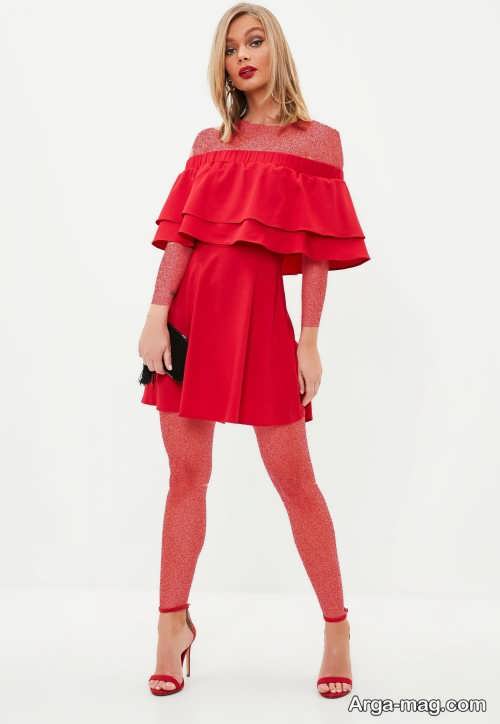 مدل لباس مجلسی قرمز