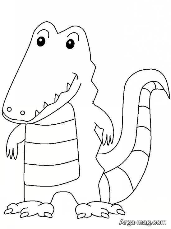 نقاشی کودکانه دایناسور