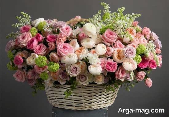نمونه های زیبای از تزئین سبد گل