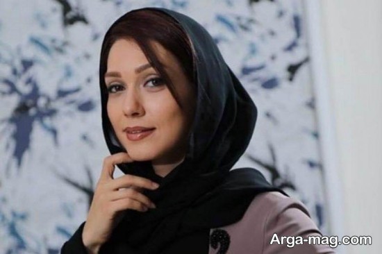 شهرزا کمال زاده با شال مشکی