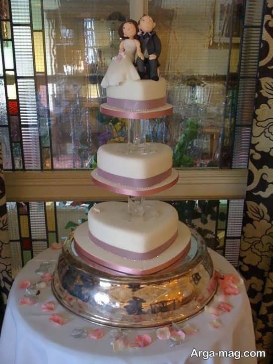 تزیین شیک کیک عروسی 