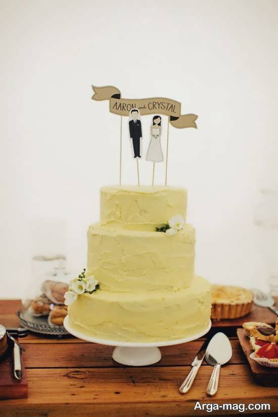 مدل کیک عروسی ساده 
