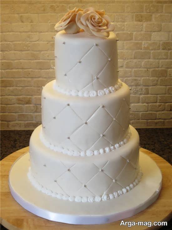 کیک عروسی ساده 
