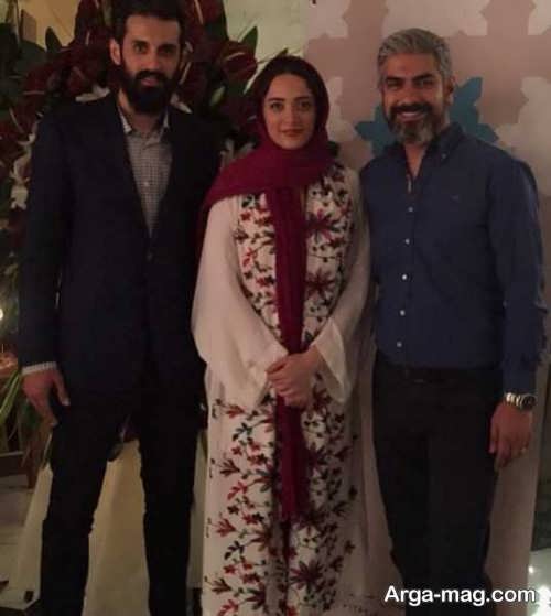 مدل مانتو طرح دار بهنوش طباطبایی