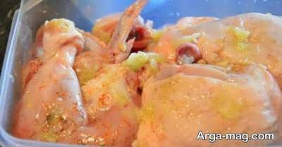 مزه دار کردن مرغ