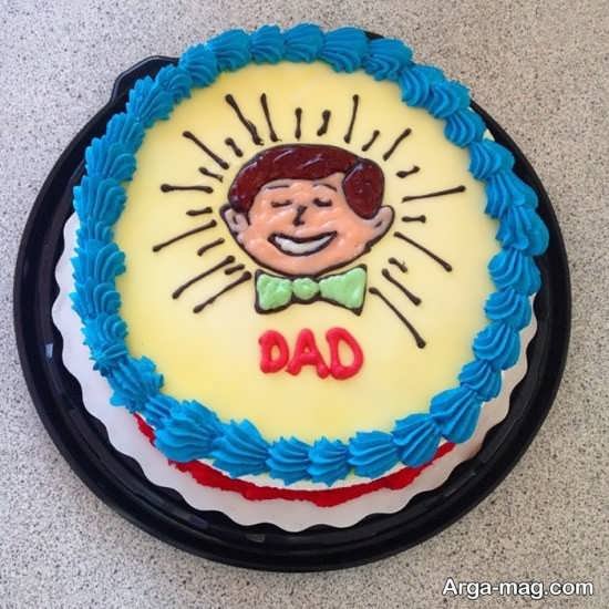 تزیین زیبای کیک به مناسب روز پدر