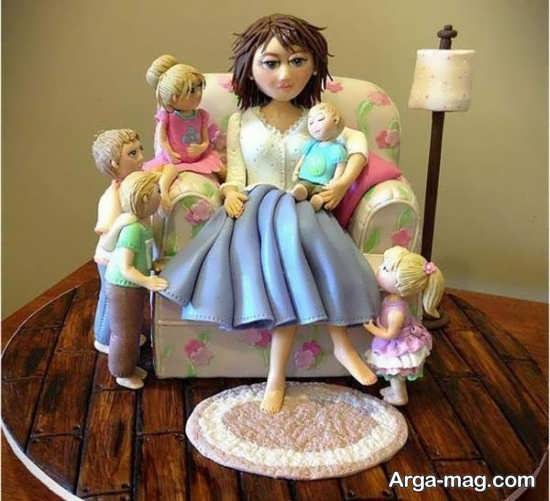 تزئینات خاص کیک روز مادر